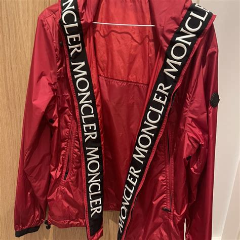 moncler windbreaker with writing